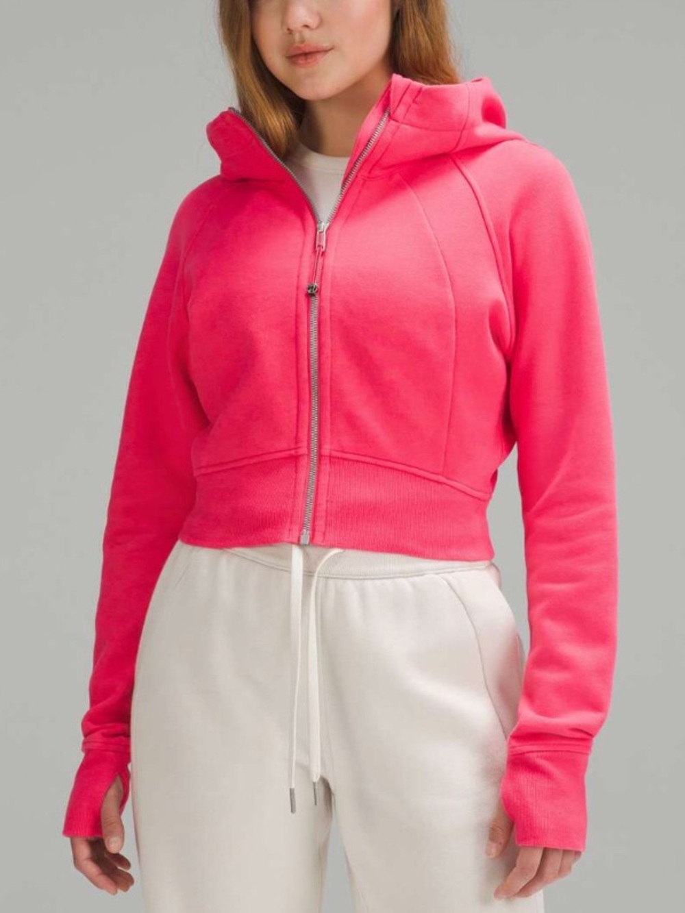 Lululemon Scuba Full-Zip Cropped Hoodie